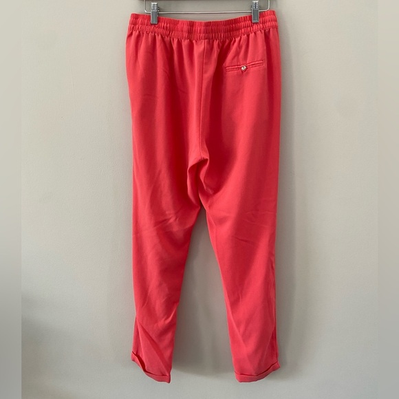 Molly Bracken Coral High Waisted Slim Straight Cuff Hem Pant - Picture 4 of 5